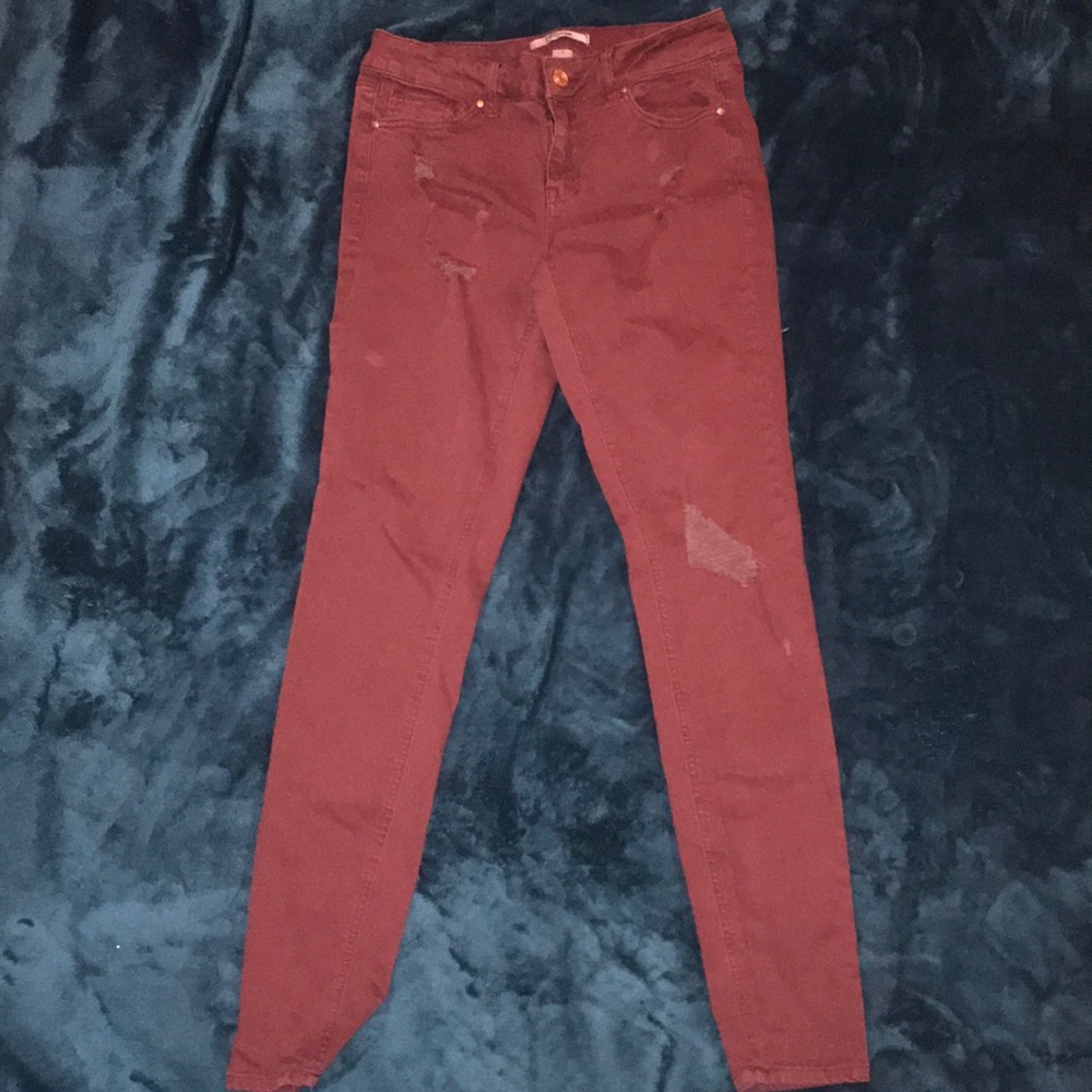 Maroon Charlotte Russe Jeans